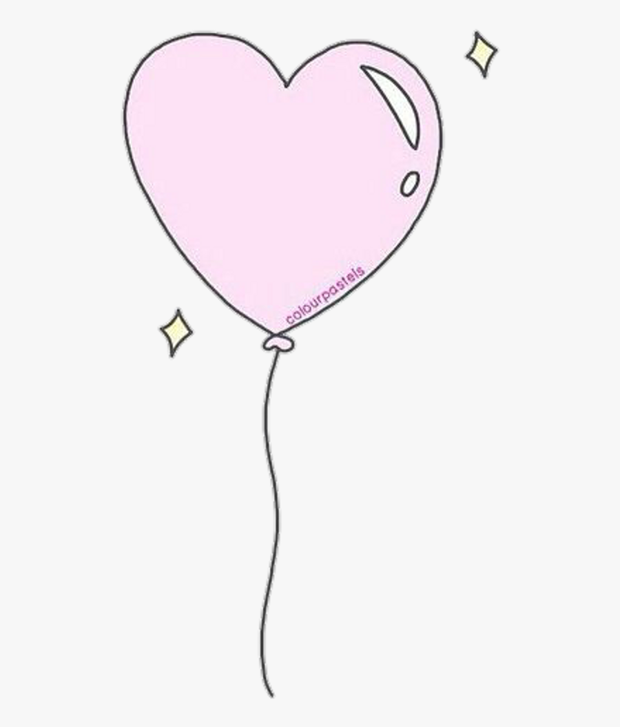 Hot Air Balloon Drawing Clip Art - Heart, Transparent Clipart