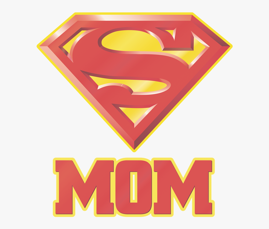Superman Logo Mom, Transparent Clipart