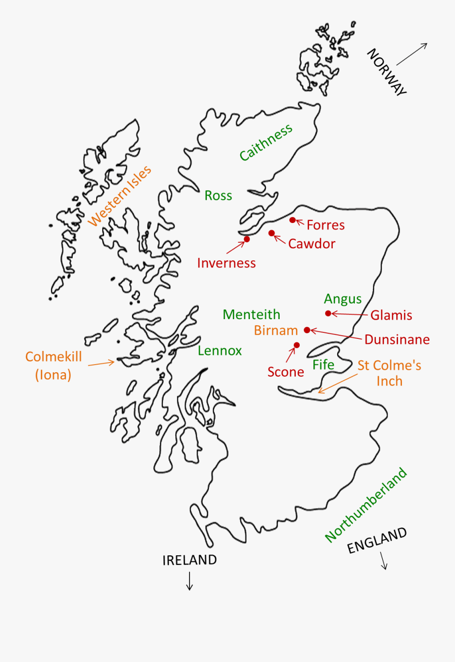 Image Result For Forres Macbeth - Map Of Scotland Worksheet, Transparent Clipart