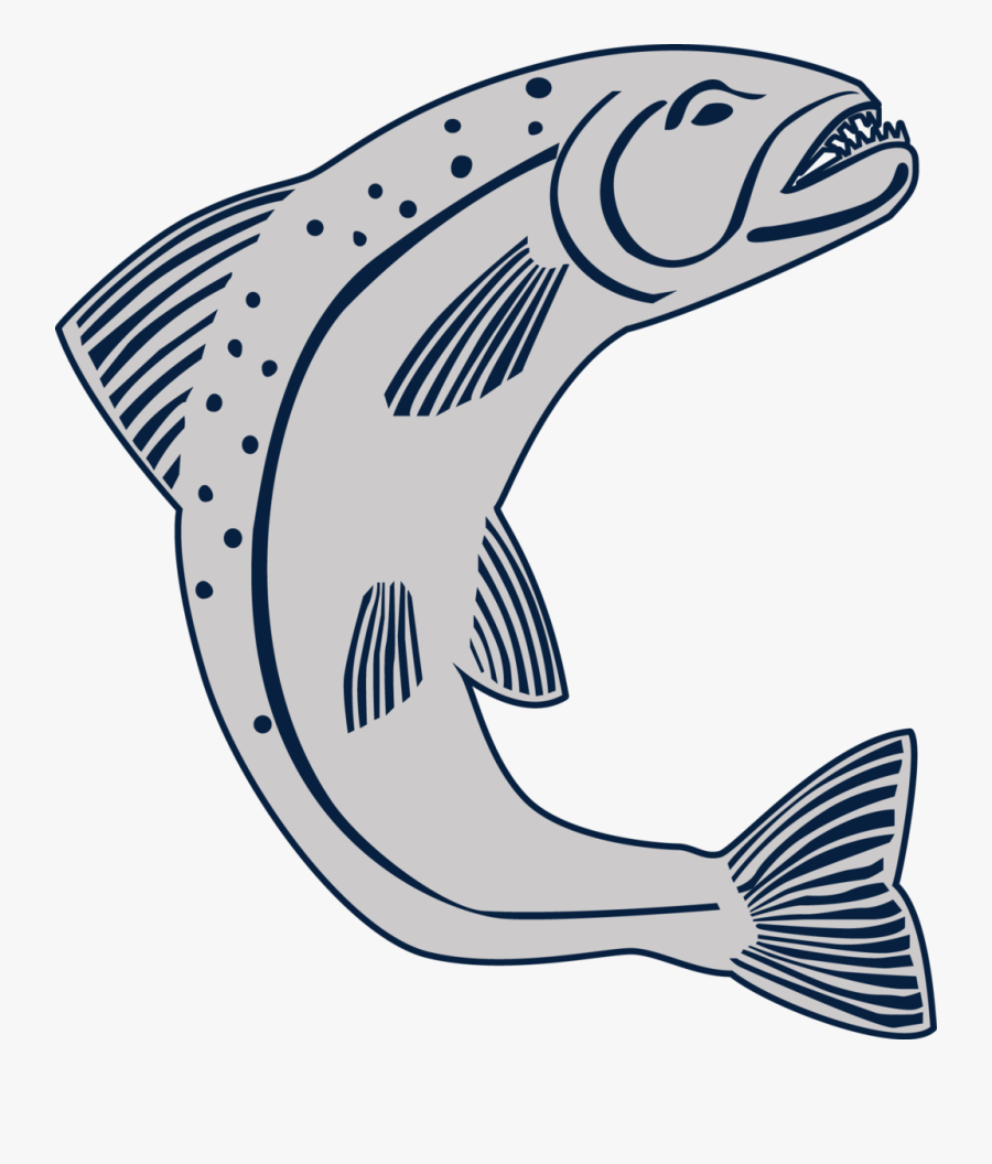Fish,fish,fin,clip Book,line Art,marine Mammal - House Tully Png Logo, Transparent Clipart