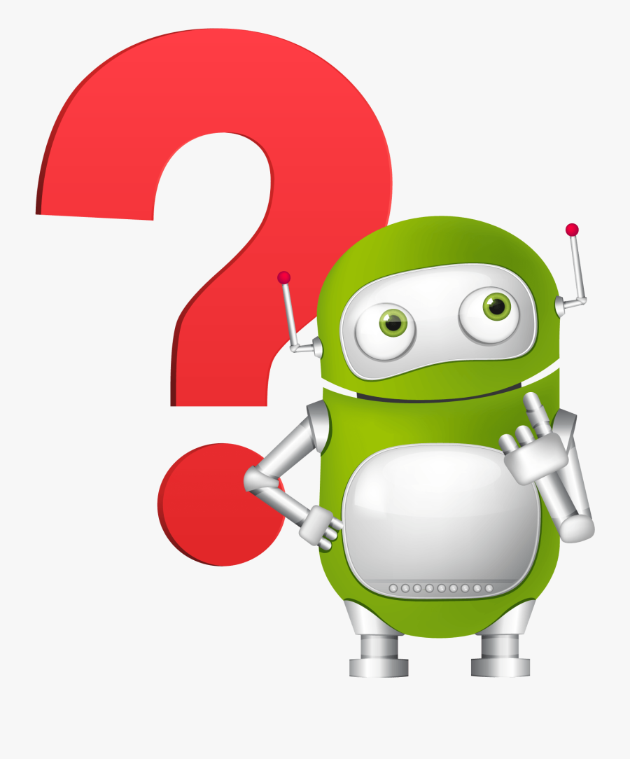 Robot Question Mark, Transparent Clipart