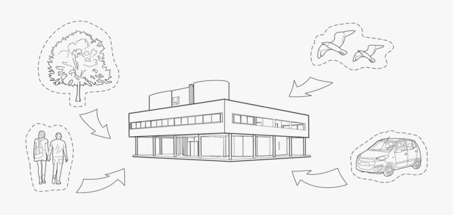 Clip Art Entourage Architecture - Architectural Entourage, Transparent Clipart
