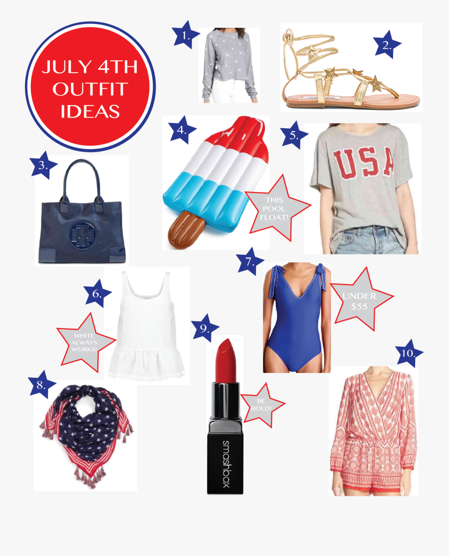 Clip Art July 4th, Transparent Clipart