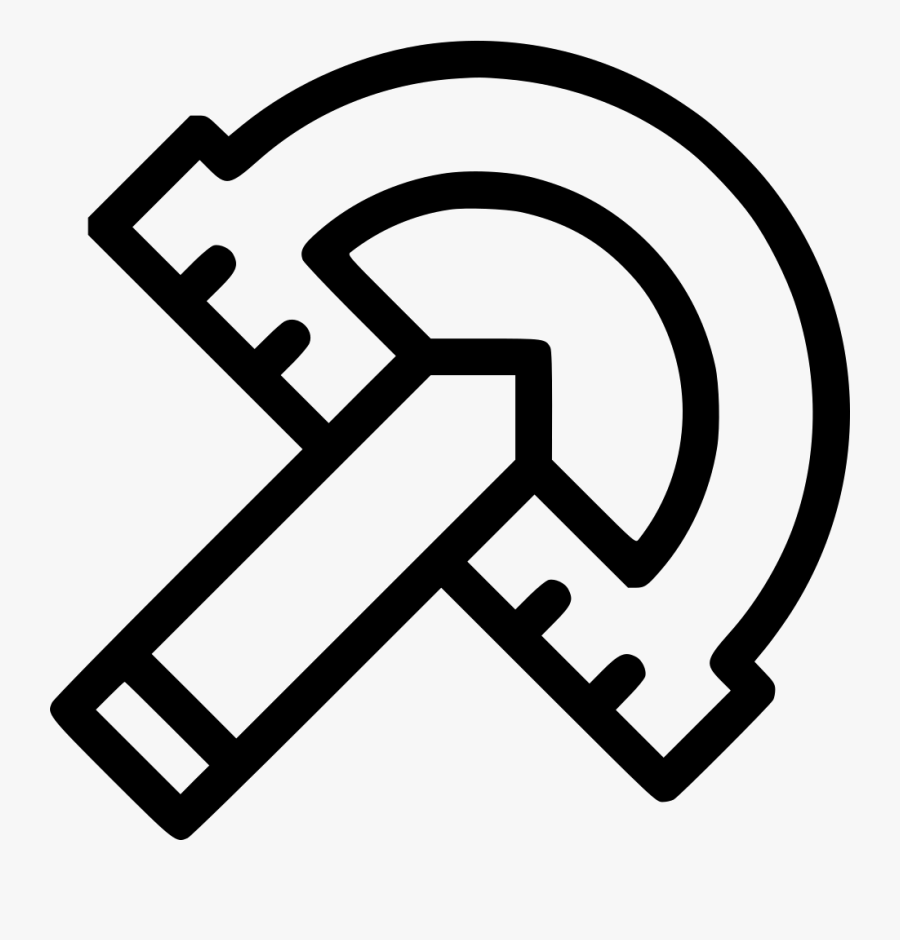 Protractor - Skills Icon For Resume, Transparent Clipart