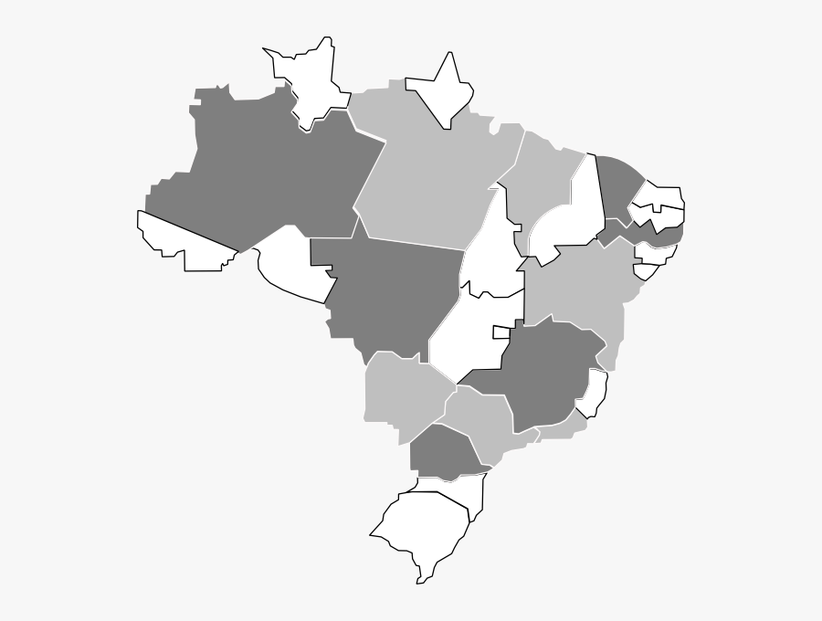 Small Map Of Brazil, Transparent Clipart