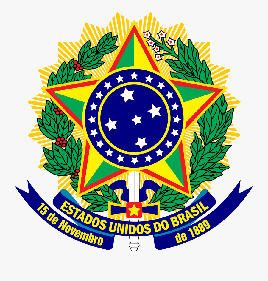 Brazil Coat Of Arms, Transparent Clipart
