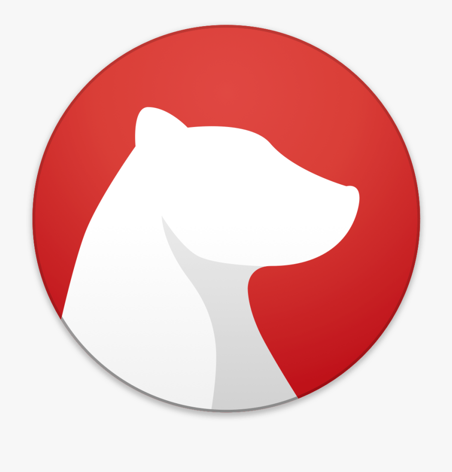 Bear App Icon, Transparent Clipart