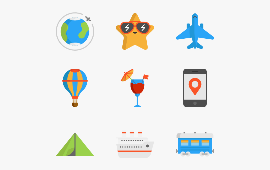 Travel Flat Color - Travel, Transparent Clipart