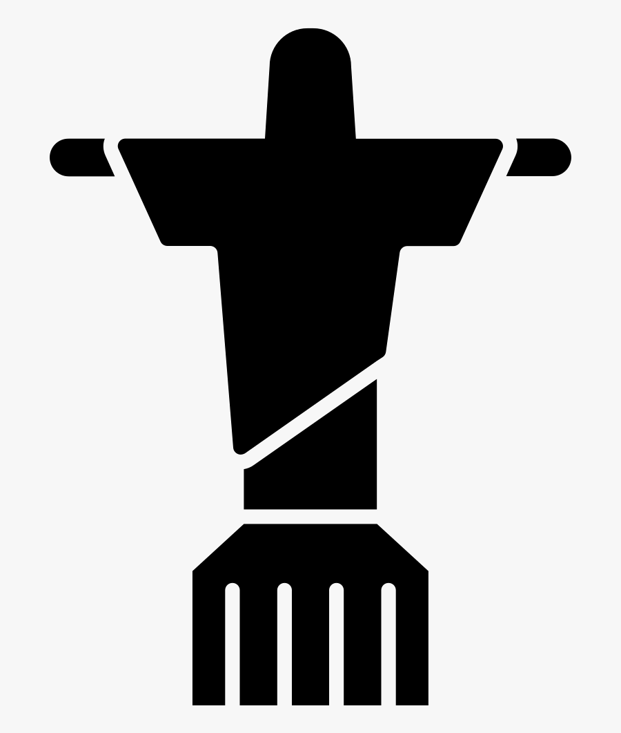 Brazil Sculpture Of Christ The Redeemer - Icone Rio De Janeiro, Transparent Clipart