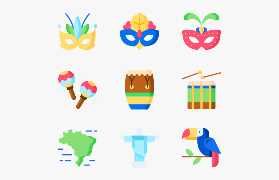 Brazilian Carnival - Brazil Icons, Transparent Clipart