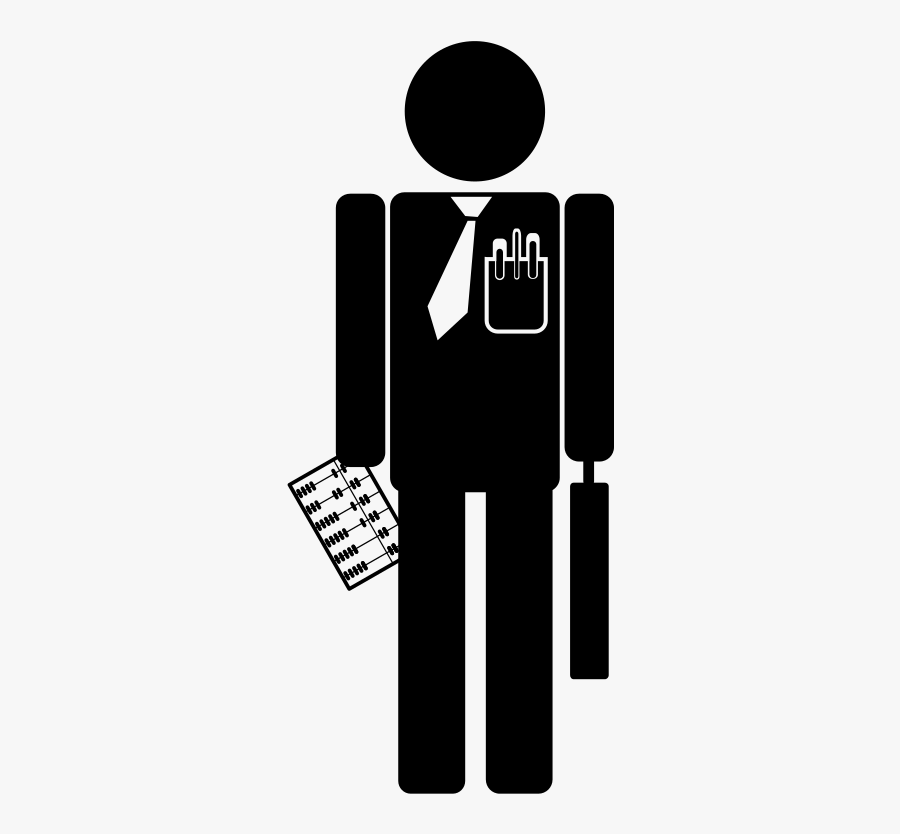 Accountant - Consultant Pictogram, Transparent Clipart