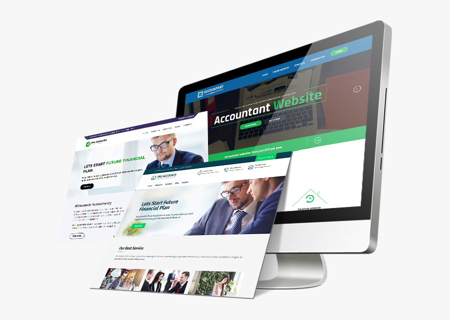 Clip Art Accountant Web Template - Online Advertising, Transparent Clipart