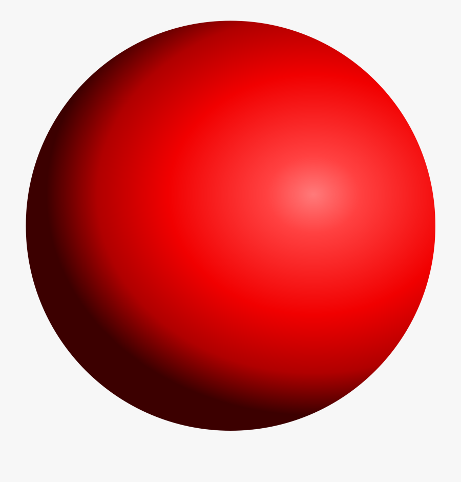 Clip Art Shaded Sphere - Red Circle Sphere, Transparent Clipart