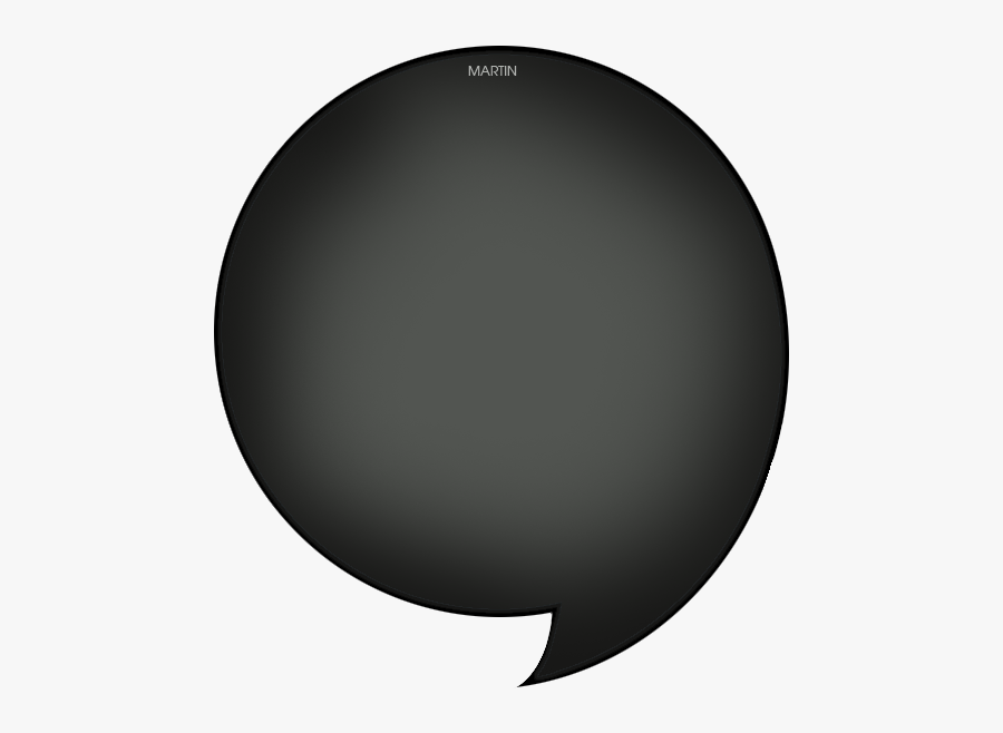 Black Comma - Circle, Transparent Clipart