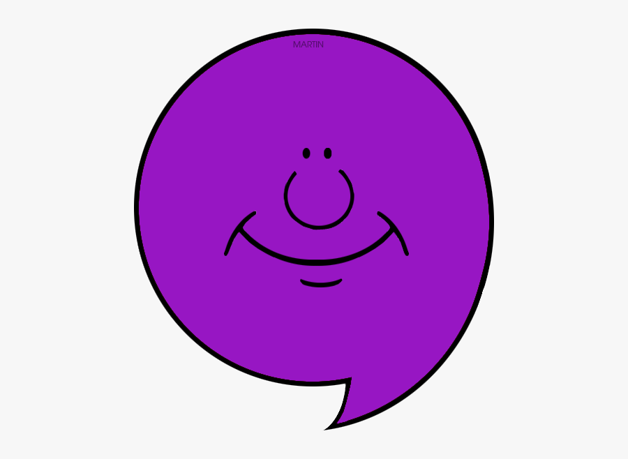 Purple Comma - Smiley, Transparent Clipart