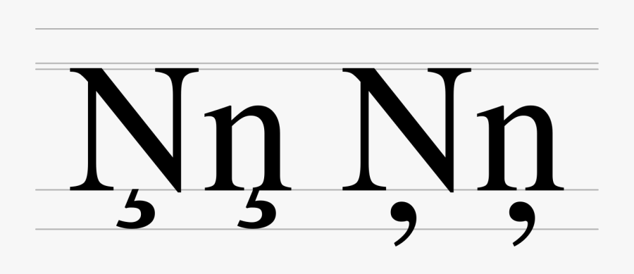 Uppercase N And Lowercase N, Transparent Clipart