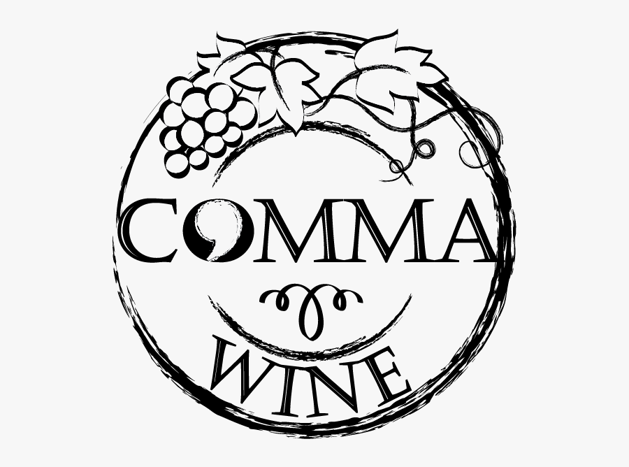 Comma Wine - Circle, Transparent Clipart