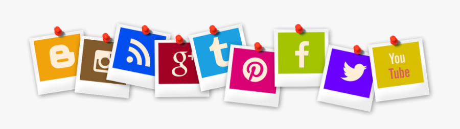 Social Media Icons - Social Media Addiction Transparent, Transparent Clipart