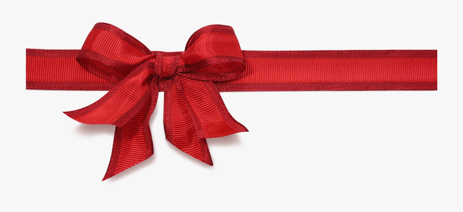 Red Christmas Ribbon Png Hd - Christmas Ribbon Png, Transparent Clipart
