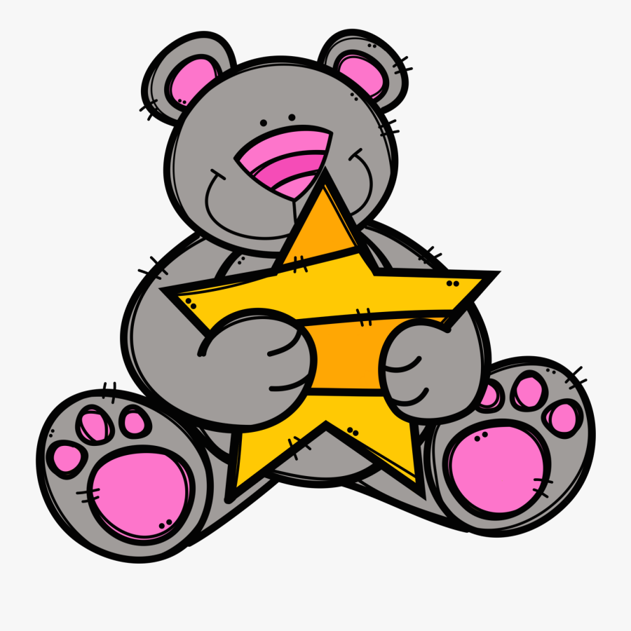 Bears Hugging Stars Clip Art - Clip Art, Transparent Clipart
