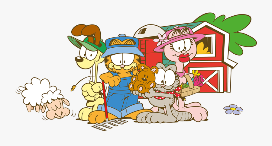 Garfield And Family, Transparent Clipart
