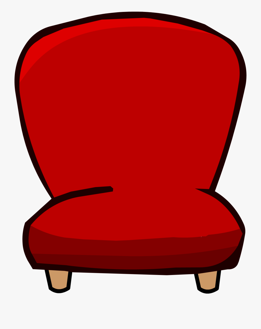 Clip Art Transparent Download Image Red Chair Png Penguin - Red Chair Clip Art, Transparent Clipart