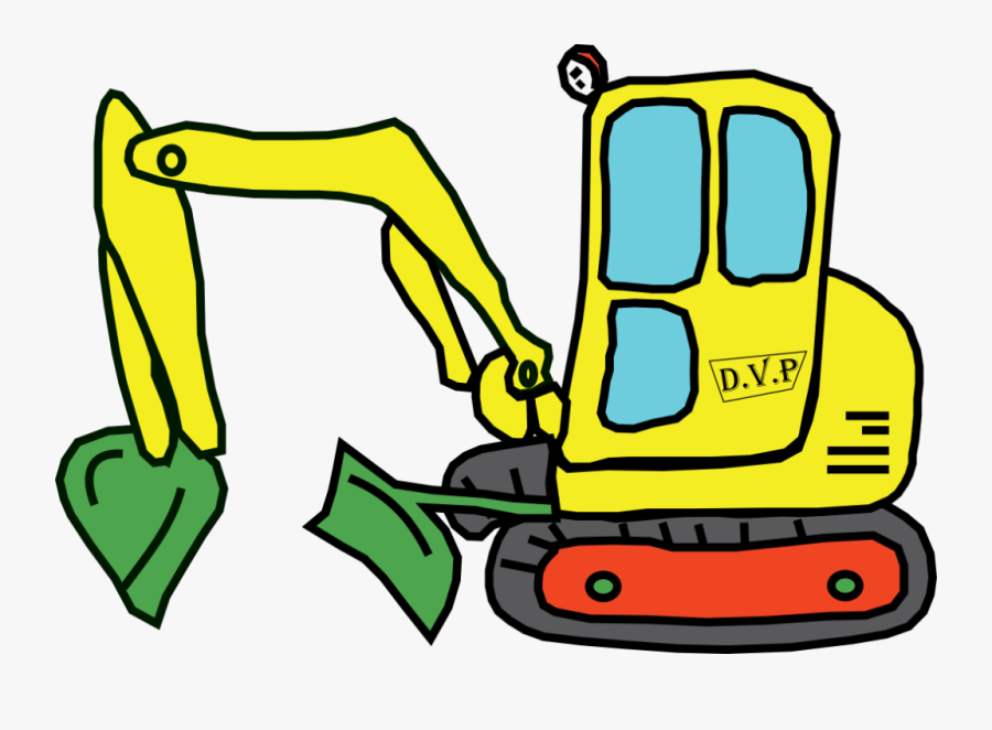Daves Digger - Excavator, Transparent Clipart