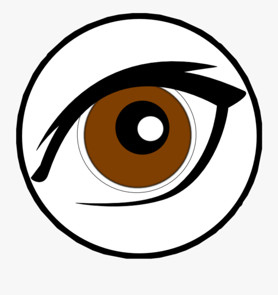 #mq #brown #eyes #eye #circle #circles - Brown Eye Clip Art, Transparent Clipart
