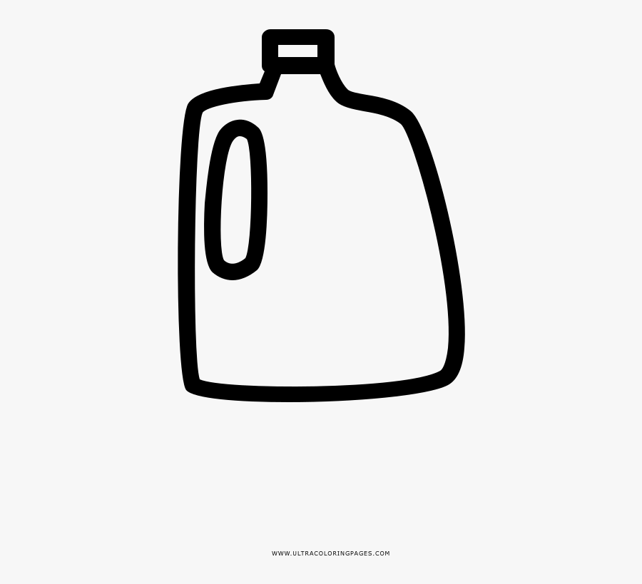 Milk Jug Coloring Page - Design, Transparent Clipart