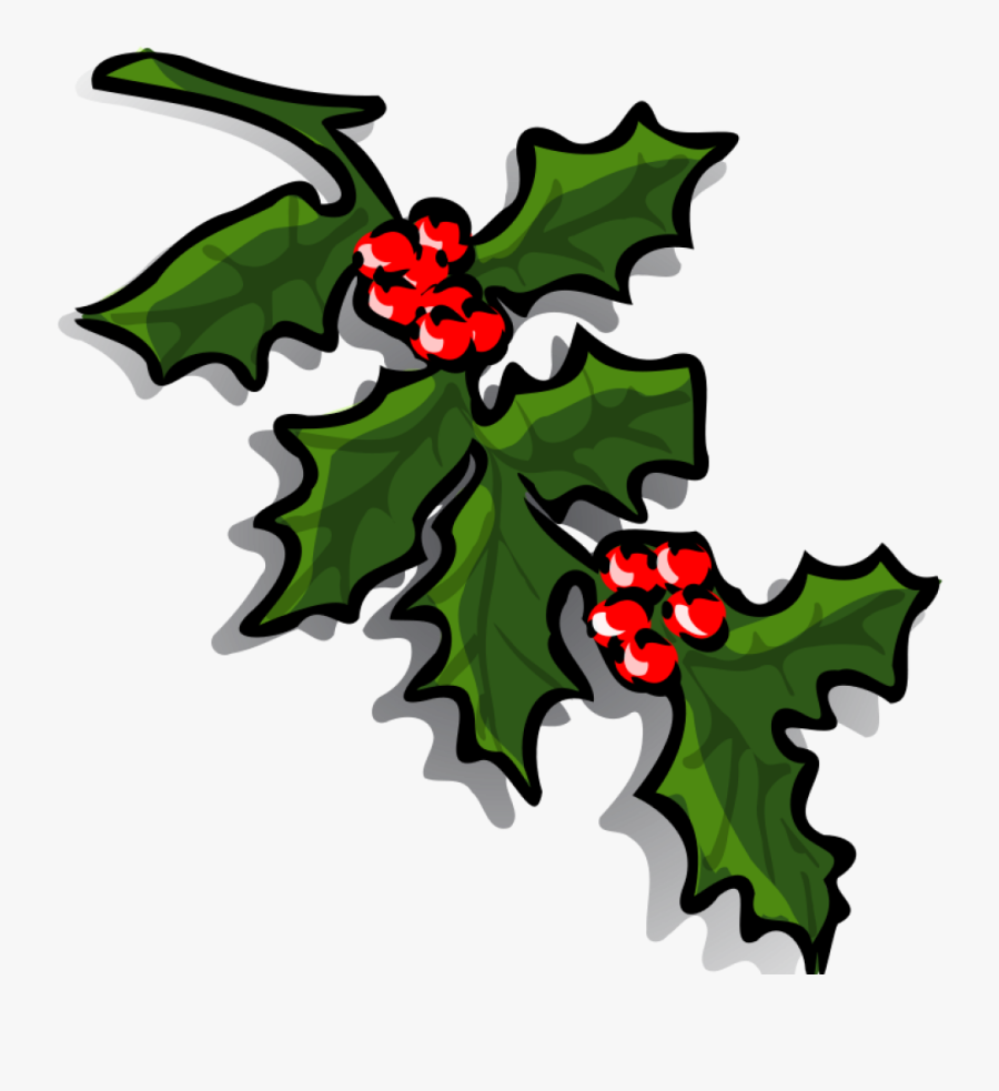 Holly Clip Art Free Free Christmas Clip Art Holly Clipart - Holly Sprigs Clip Art, Transparent Clipart