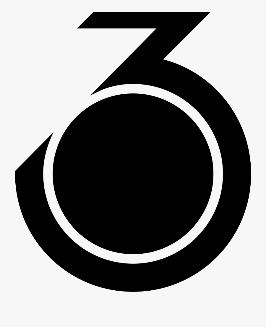 3 Tv Logo Black And White - Circle, Transparent Clipart