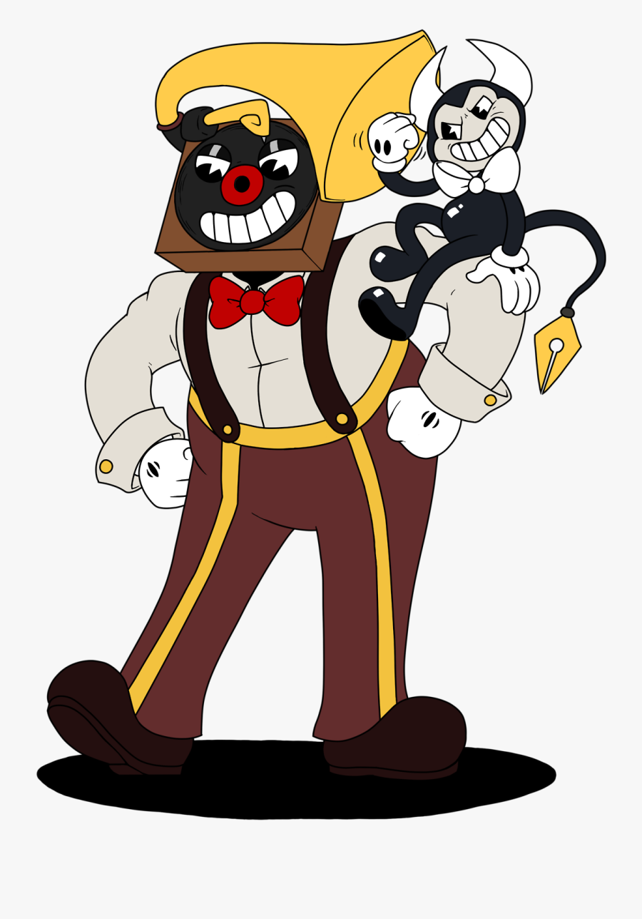 Cuphead With Video Games Characters, Transparent Clipart
