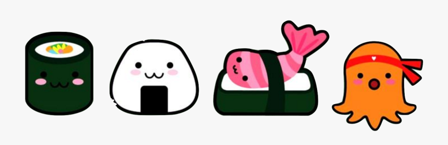 Happy Sushis, Transparent Clipart