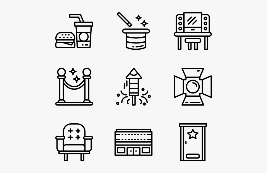 Hollywood - School Icon Vector Png, Transparent Clipart