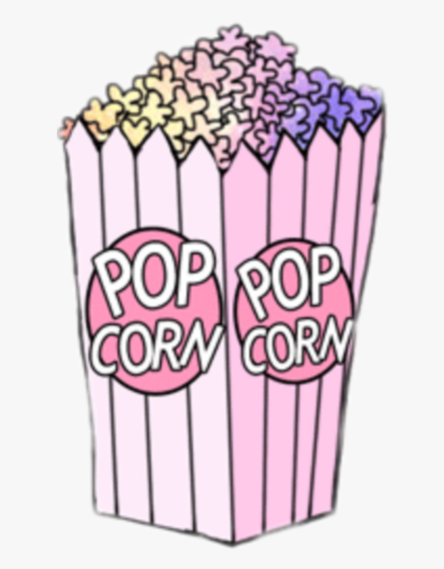 #tumblr #bff #popcorn #remix - Popcorn, Transparent Clipart
