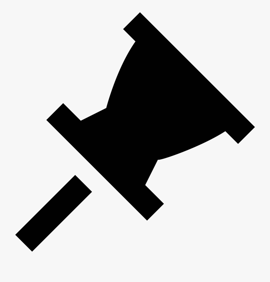 Push Pin Icon Free - Icon, Transparent Clipart