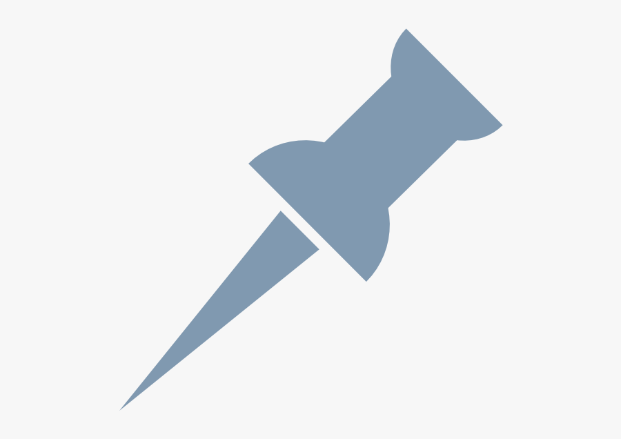 Clip Art-style Icon Of A Push Pin - Paper, Transparent Clipart