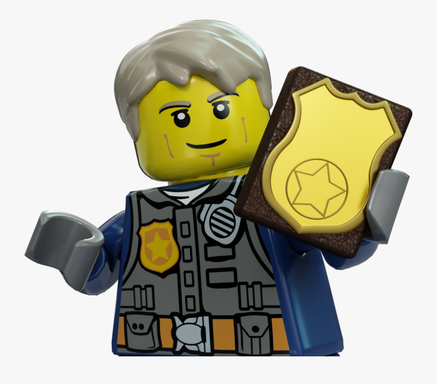 Lego Police Officer - Lego City Police Badge, Transparent Clipart