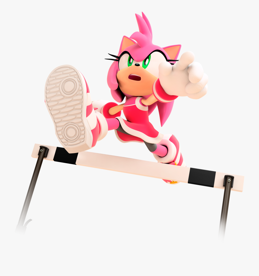 Mario & Sonic Hurdling - Mario And Sonic At The Olympic Games Amy, Transparent Clipart