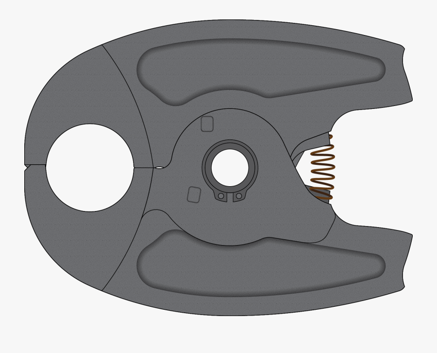 11528 1 In Jaws For Slim Line Power Press Tool - Cartoon, Transparent Clipart