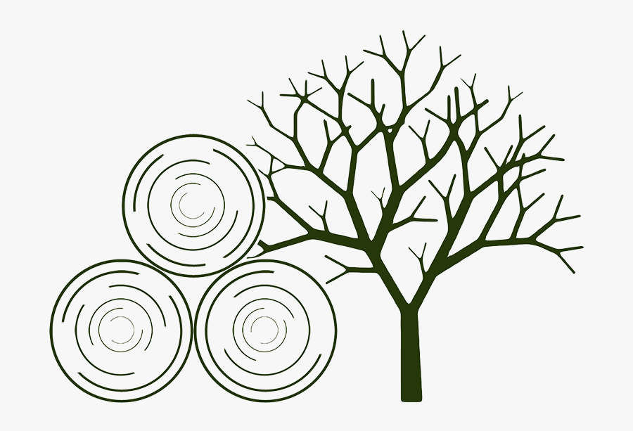 Silhouette Tree Print, Transparent Clipart