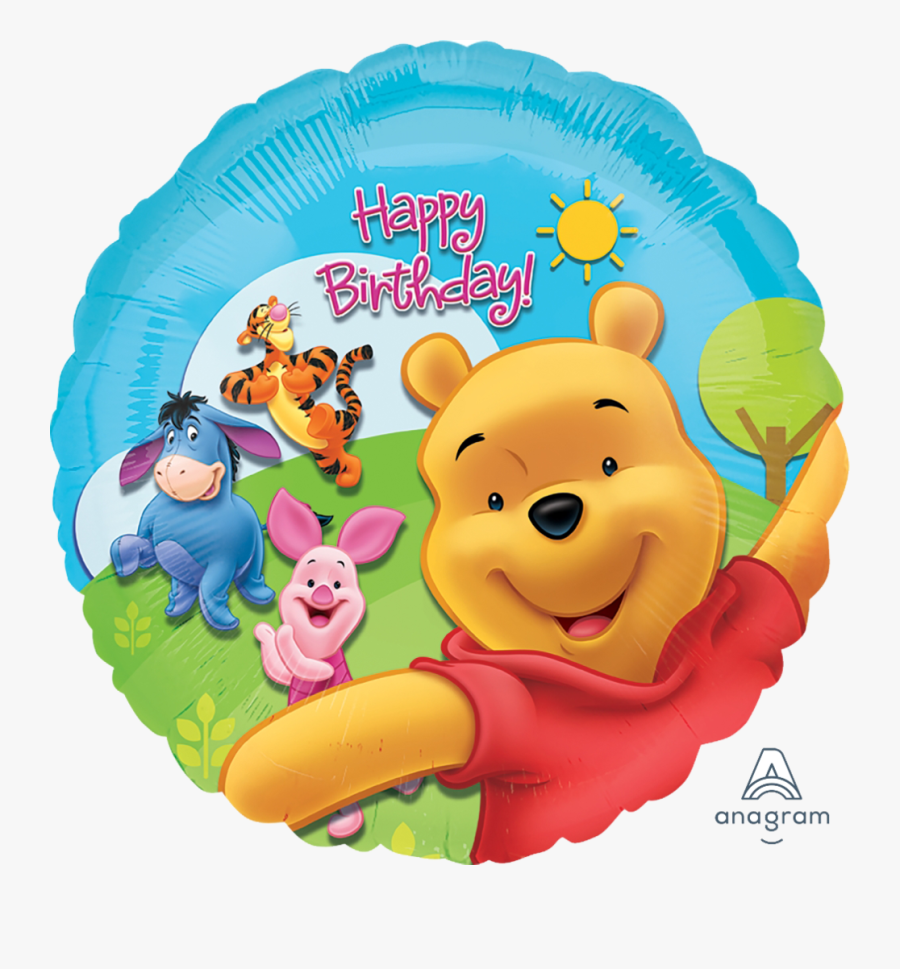 Happy Birthday Pooh, Transparent Clipart