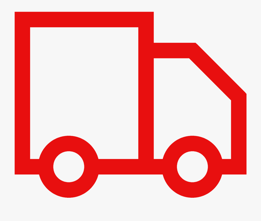 Basket - White Delivery Truck Icon, Transparent Clipart