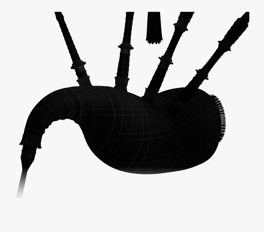 Bagpipes Png Black And White, Transparent Clipart