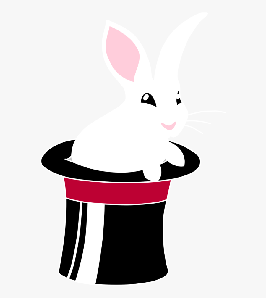 Crystal The Top Hat - Bunny In A Hat Png, Transparent Clipart