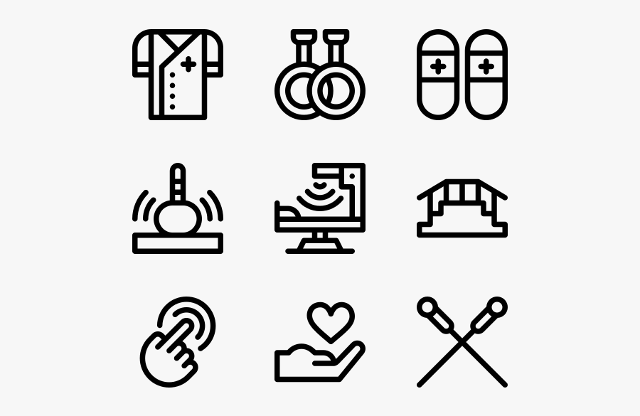 Physiotherapy - Hand Drawn Social Media Icons Png, Transparent Clipart