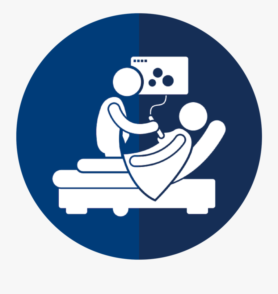 Breast Ultrasound Clinical Icon - Sonographer Png, Transparent Clipart