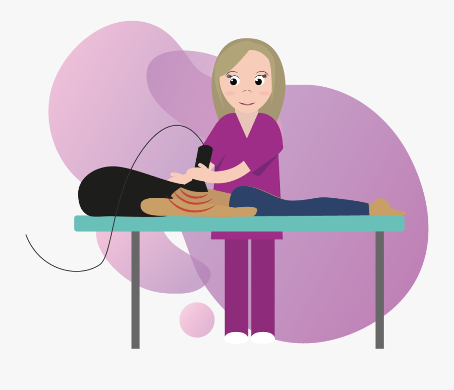 Ultrasound In Physiotherapy Images Cartoons, Transparent Clipart