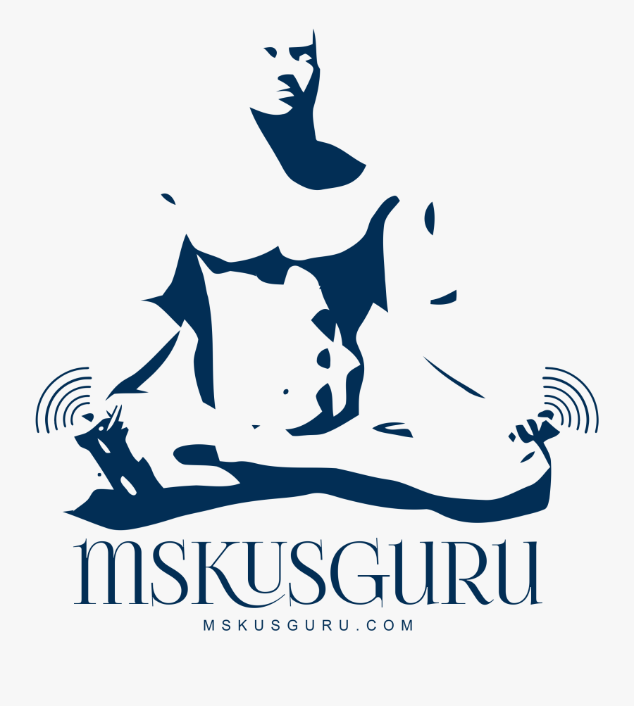 Meditation Bodybuilder Silhouette, Transparent Clipart