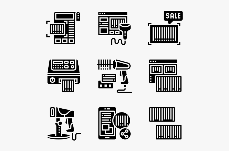 Barcode And Qr Code - Skyscraper Icon, Transparent Clipart